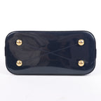 Louis Vuitton Alma BB Monogram Canvas and Vernis Leather Handbag in Navy M54705