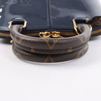 Louis Vuitton Alma BB Monogram Canvas and Vernis Leather Handbag in Navy M54705