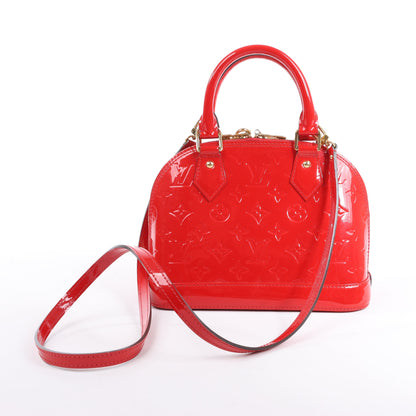 Louis Vuitton Monogram Vernis Alma BB Handbag in Red M90174