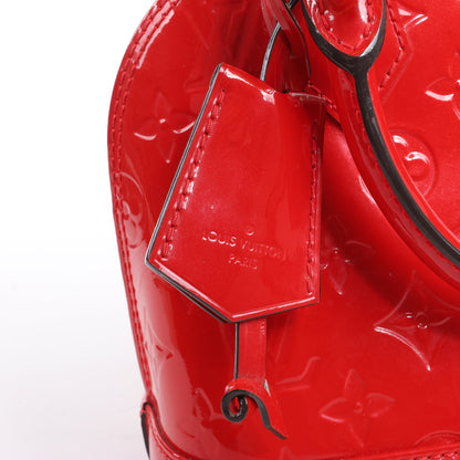 Louis Vuitton Monogram Vernis Alma BB Handbag in Red M90174