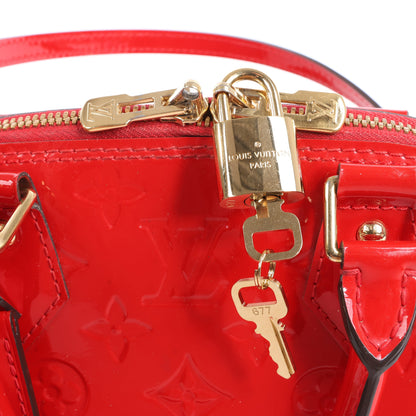 Louis Vuitton Monogram Vernis Alma BB Handbag in Red M90174