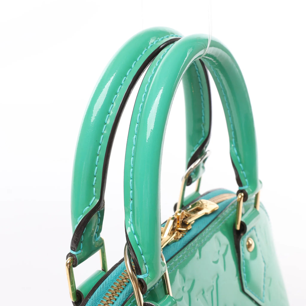 Louis Vuitton Monogram Vernis Alma BB Handbag in Green M90302