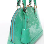 Louis Vuitton Monogram Vernis Alma BB Handbag in Green M90302