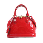 Louis Vuitton Monogram Vernis Alma BB Handbag in Red M91606