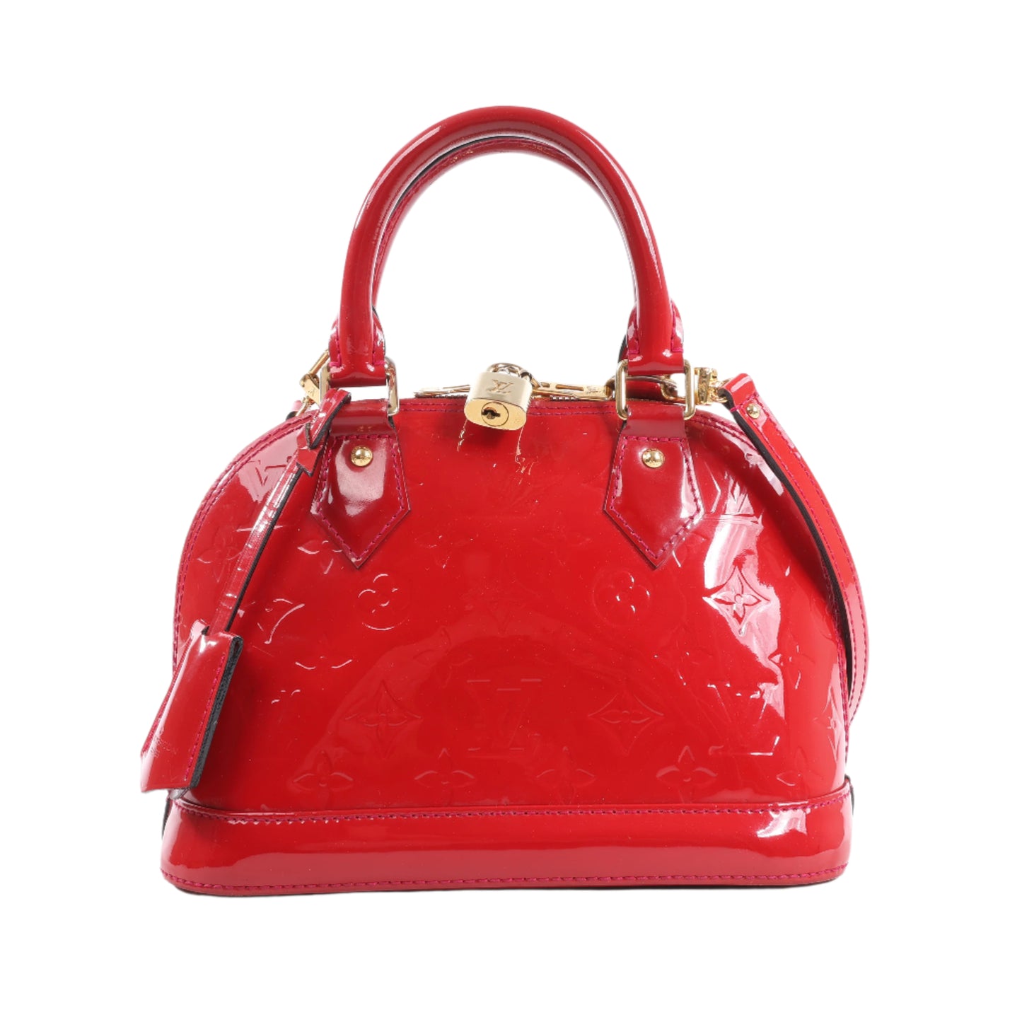 Sac à main Louis Vuitton Monogram Vernis Alma BB en rouge M91606