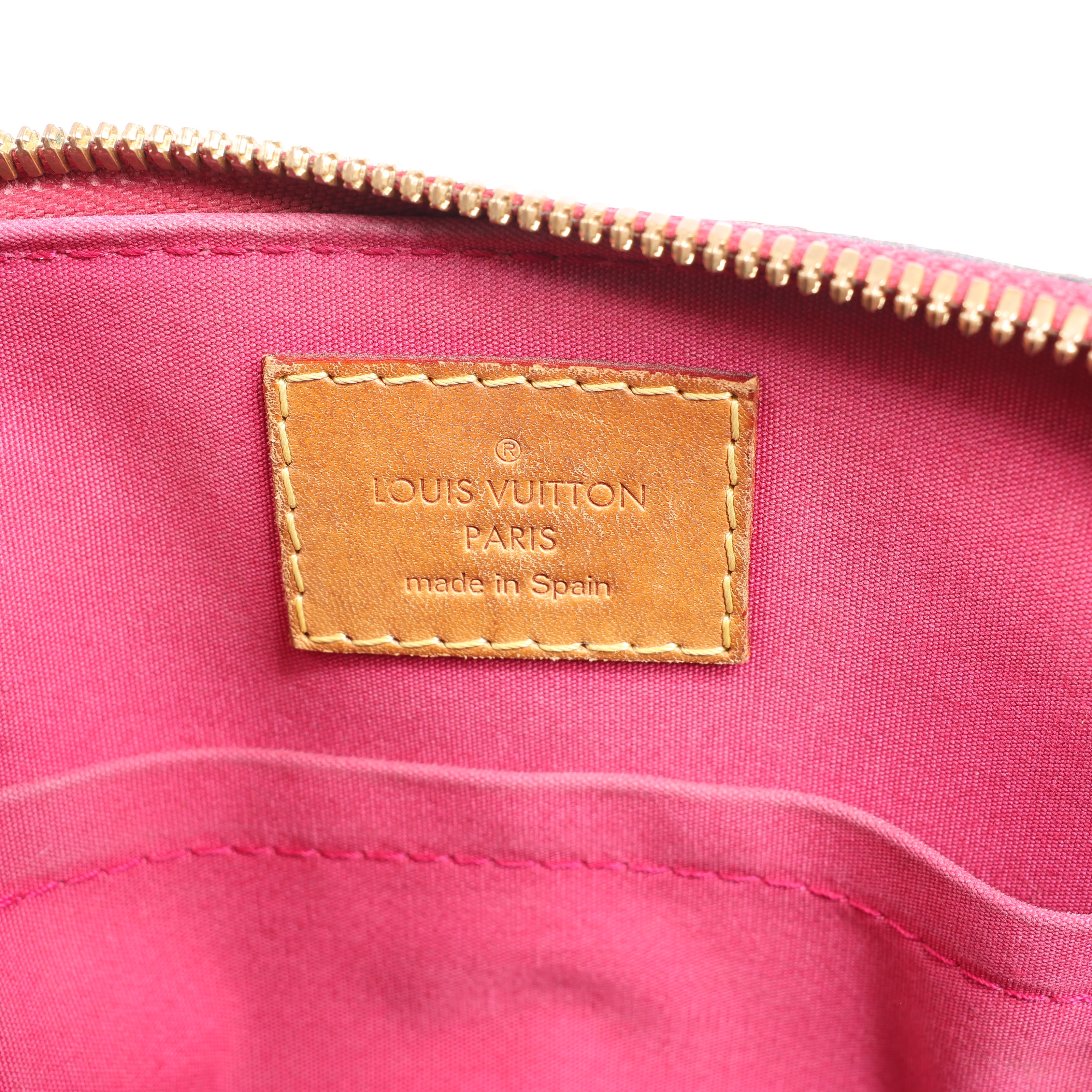 Louis Vuitton Monogram Vernis Alma BB Handbag in Red M91606