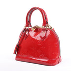 Louis Vuitton Monogram Vernis Alma BB Handbag in Red M91606
