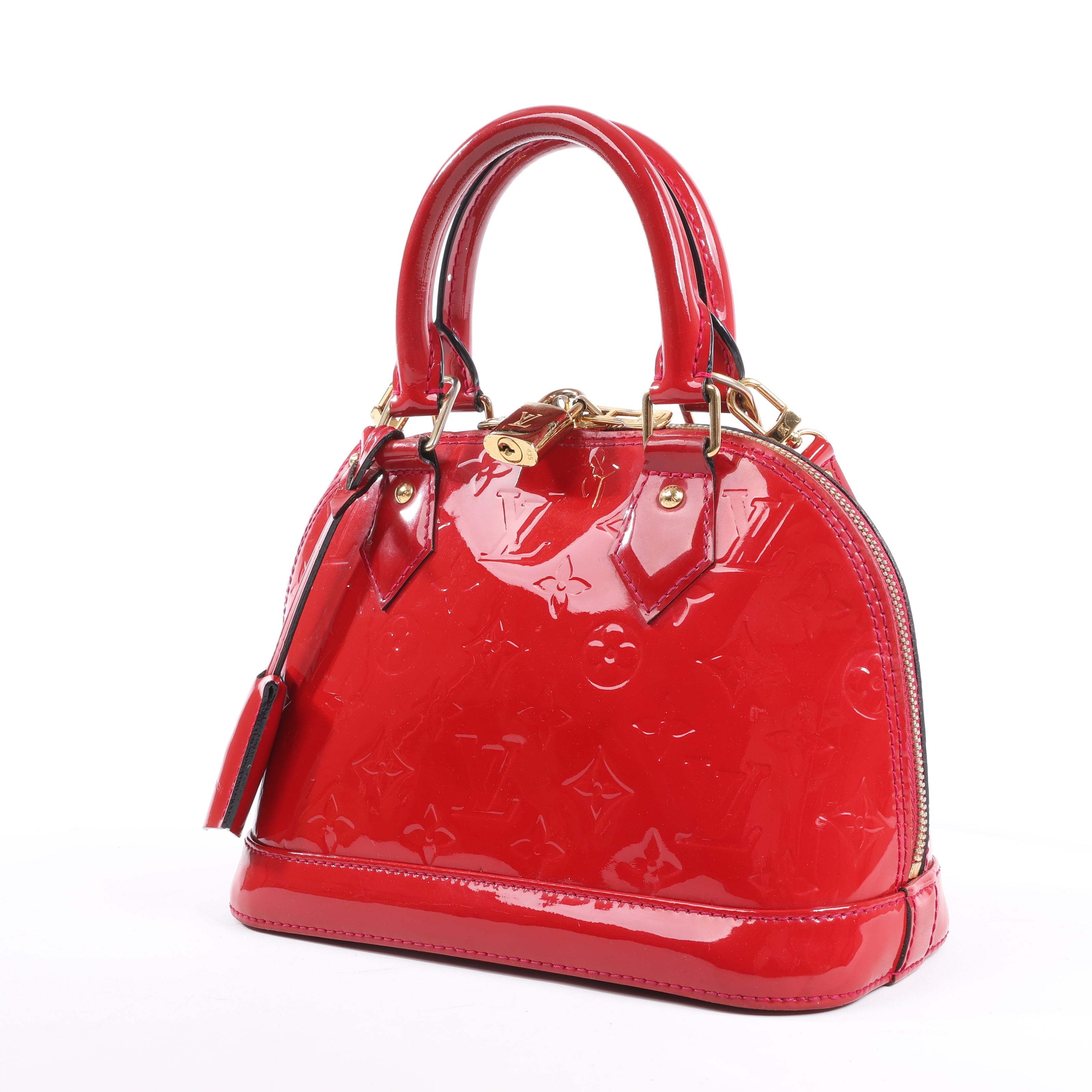 Louis Vuitton Monogram Vernis Alma BB Handbag in Red M91606
