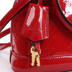 Louis Vuitton Monogram Vernis Alma BB Handbag in Red M91606