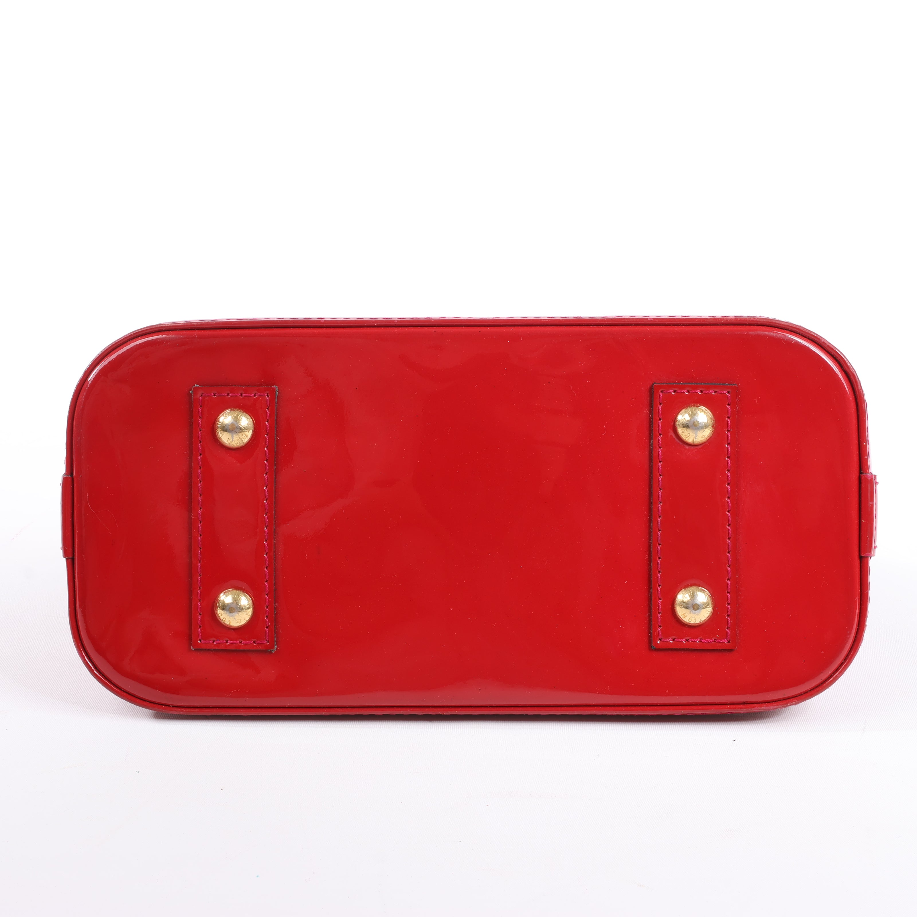 Louis Vuitton Monogram Vernis Alma BB Handbag in Red M91606