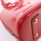 Louis Vuitton Monogram Vernis Alma BB Handbag in Red M91606