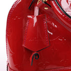 Louis Vuitton Monogram Vernis Alma BB Handbag in Red M91606