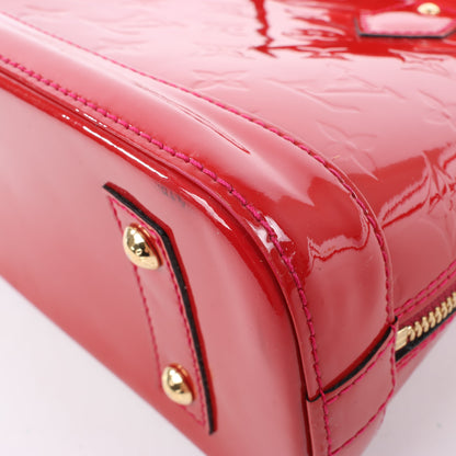 Louis Vuitton Monogram Vernis Alma BB Handbag in Red M91606