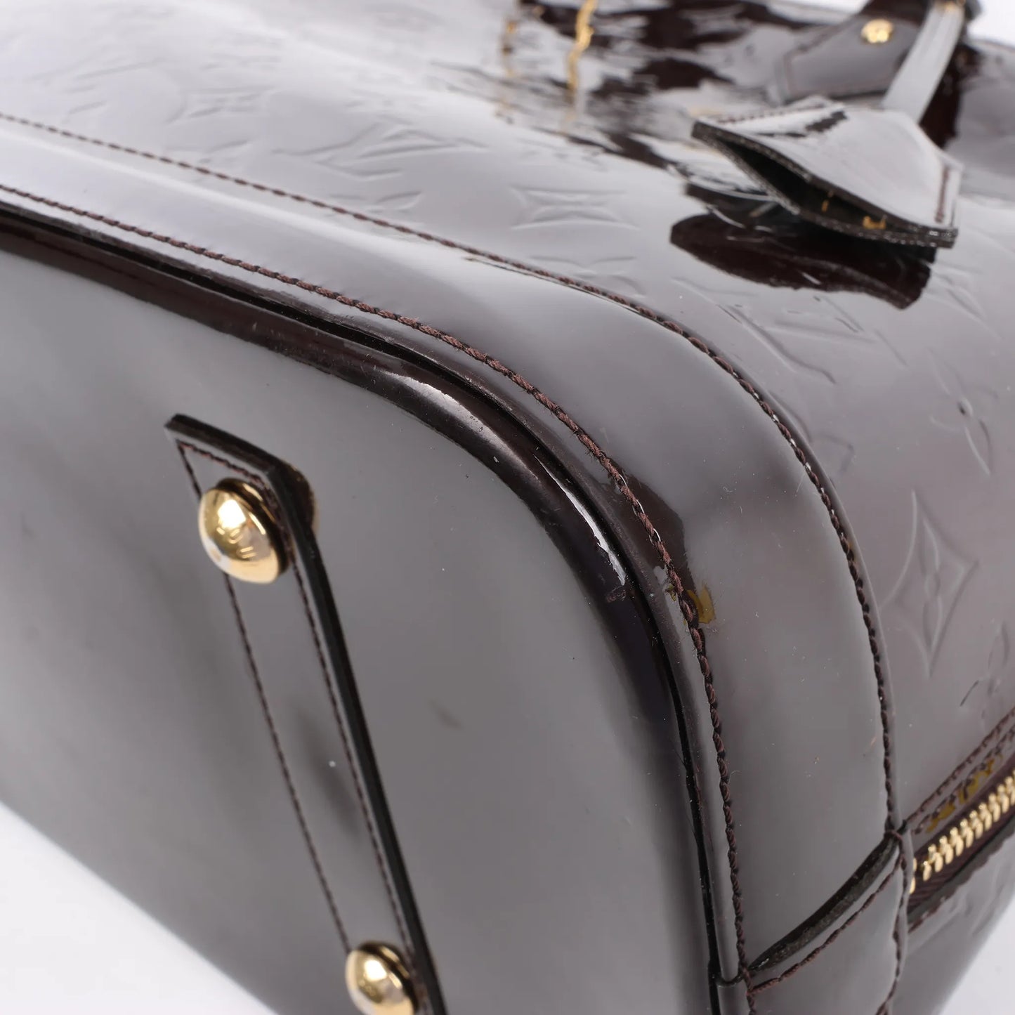 Louis Vuitton Vernis Alma GM Sac à main en Amarante M91687