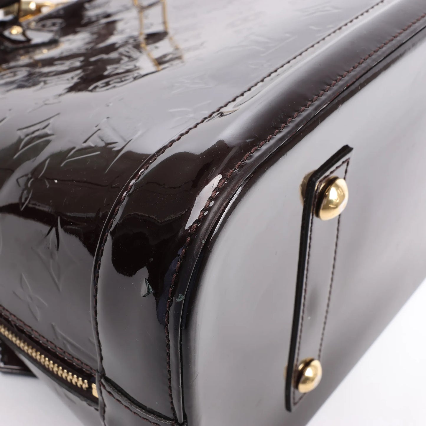Louis Vuitton Vernis Alma GM Sac à main en Amarante M91687