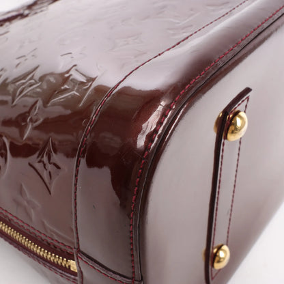 Louis Vuitton Vernis Alma GM Handbag in Burgundy M91687