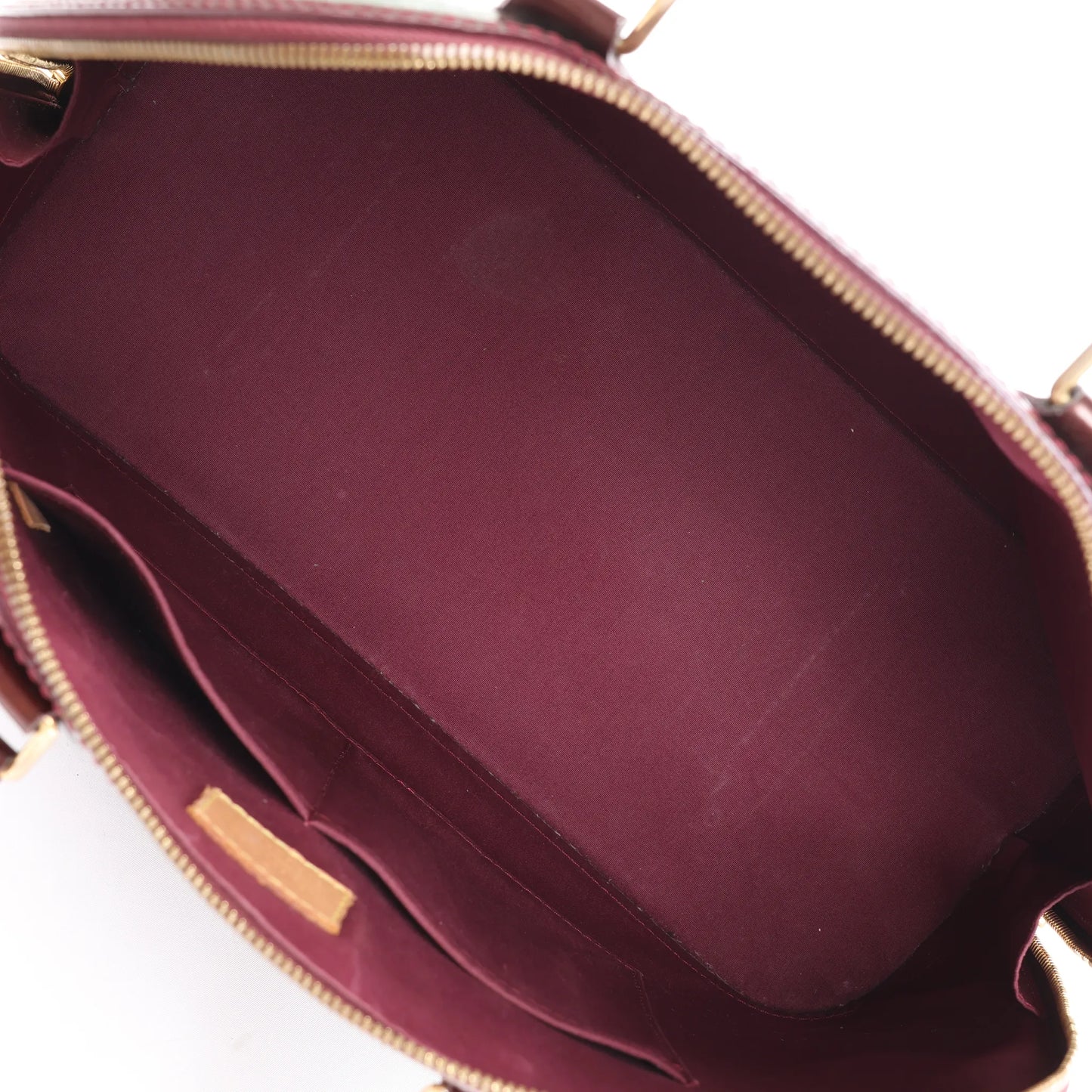 Louis Vuitton Vernis Alma GM Handbag in Burgundy M91687
