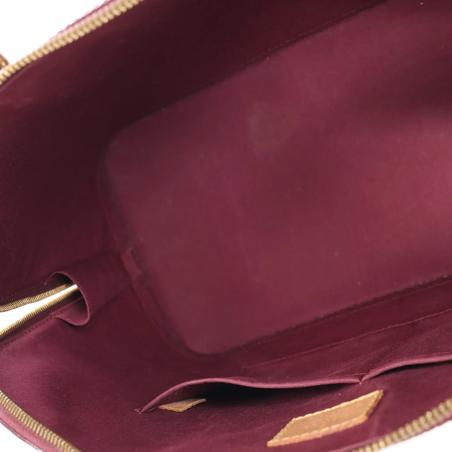 Louis Vuitton Vernis Alma GM Handbag in Burgundy M91687