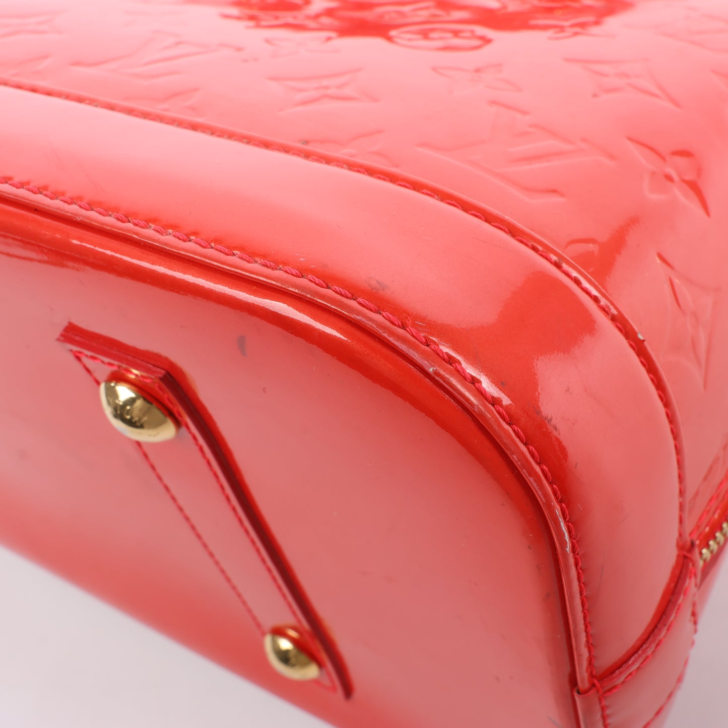 Louis Vuitton Vernis Alma GM Handbag in Red M91693