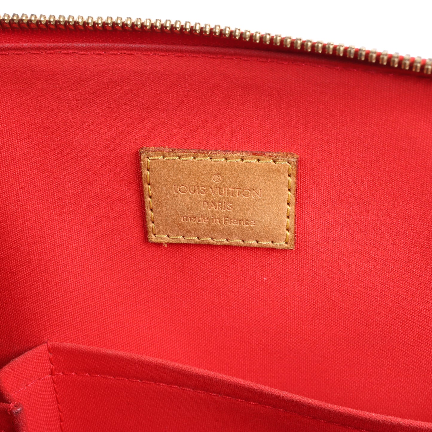 Louis Vuitton Vernis Alma GM Handbag in Red M91693