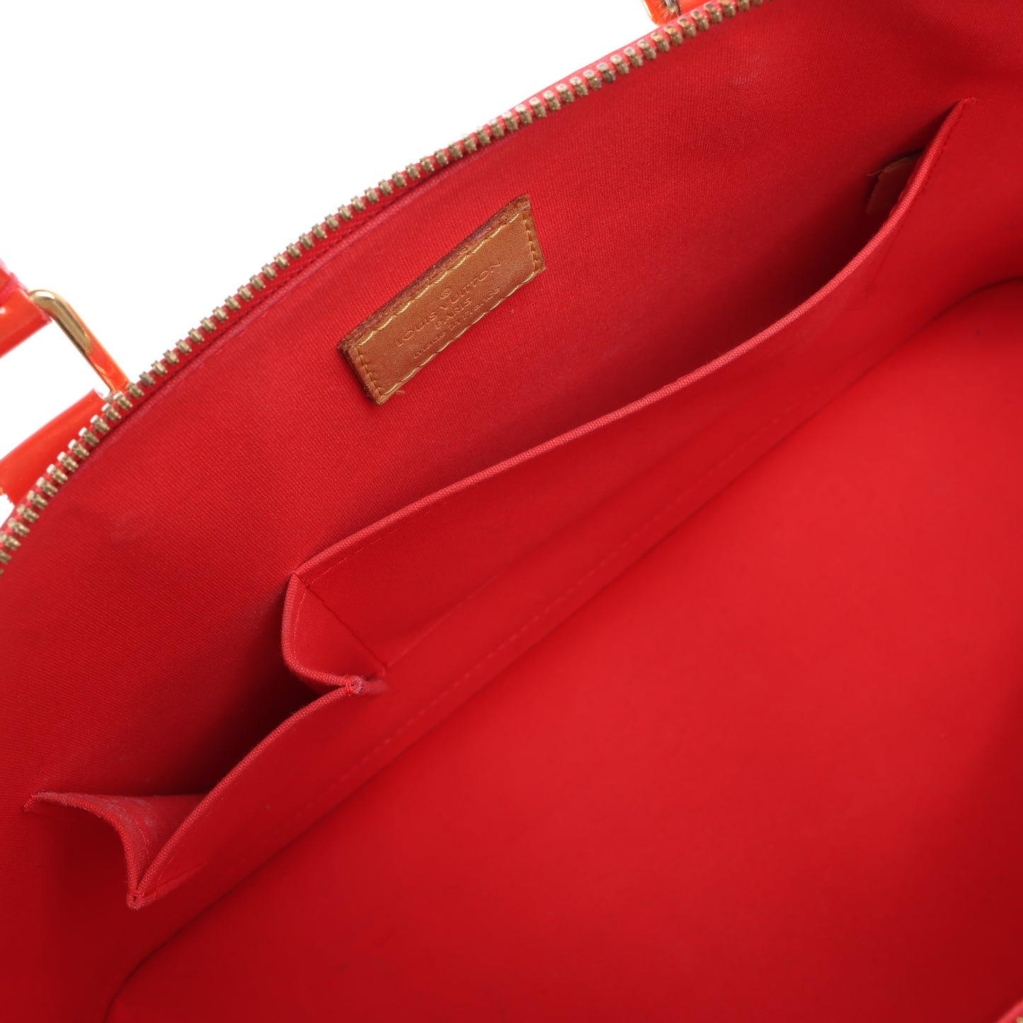 Louis Vuitton Vernis Alma GM Handbag in Red M91693
