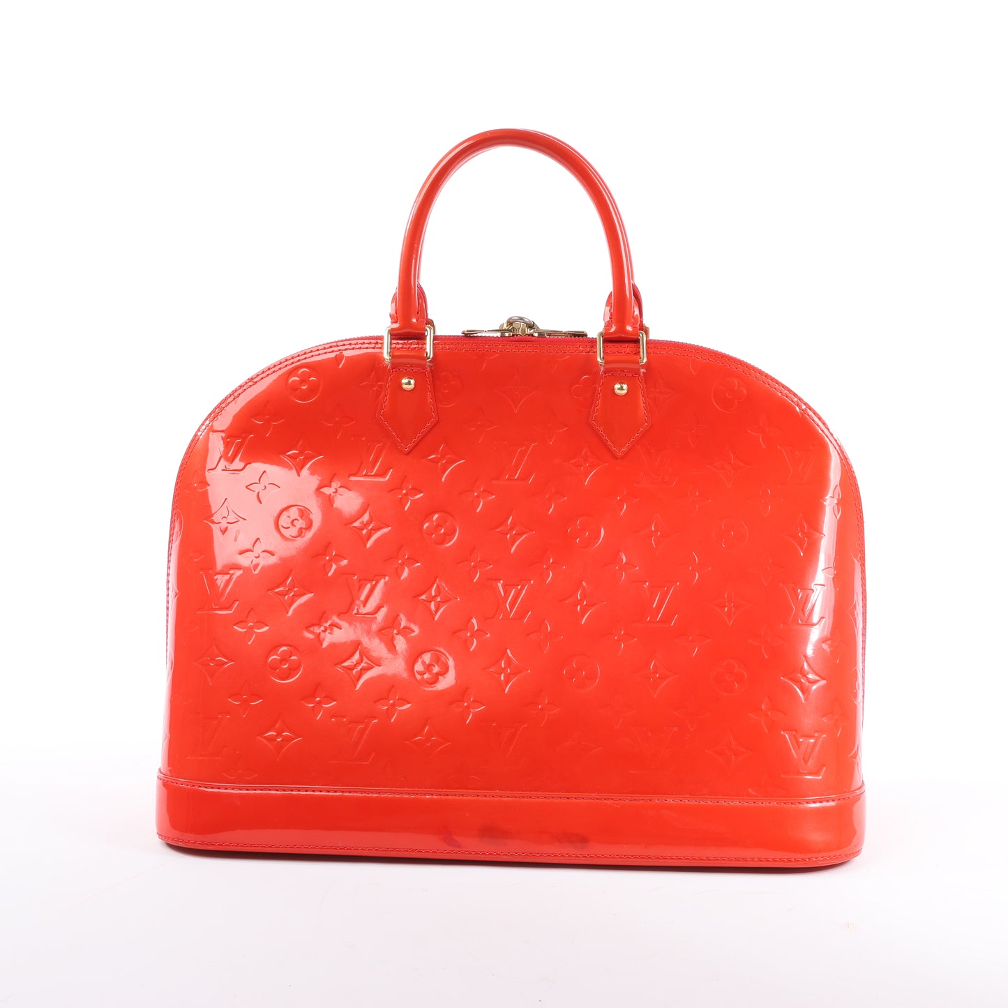 Louis Vuitton Vernis Alma GM Handbag in Red M91693