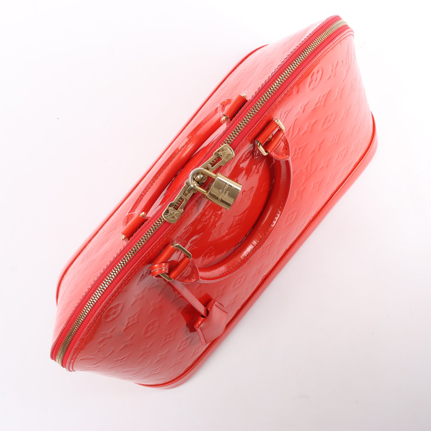 Louis Vuitton Vernis Alma GM Handbag in Red M91693