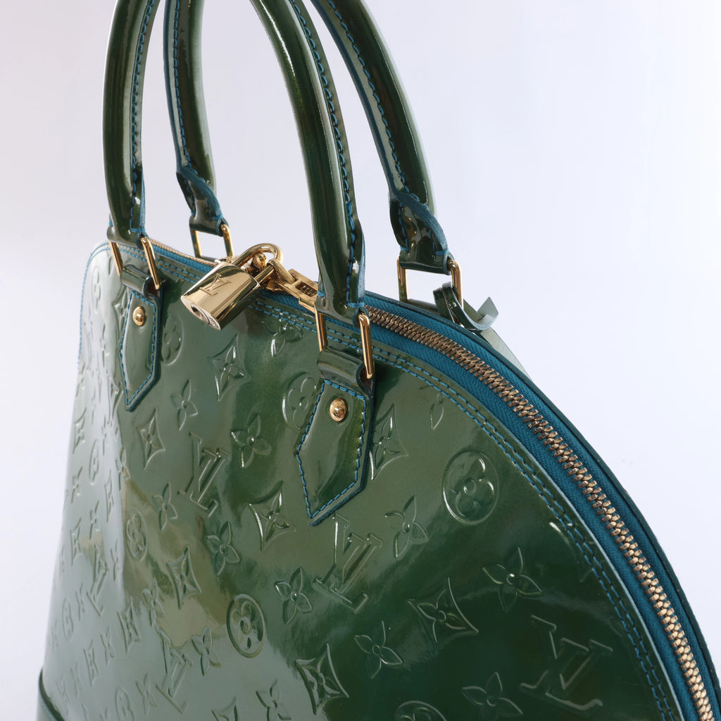 Bolso Louis Vuitton Monogram Vernis Alma BB en verde M90302