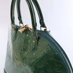 Bolso Louis Vuitton Monogram Vernis Alma BB en verde M90302