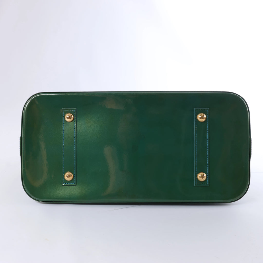 Bolso Louis Vuitton Monogram Vernis Alma BB en verde M90302