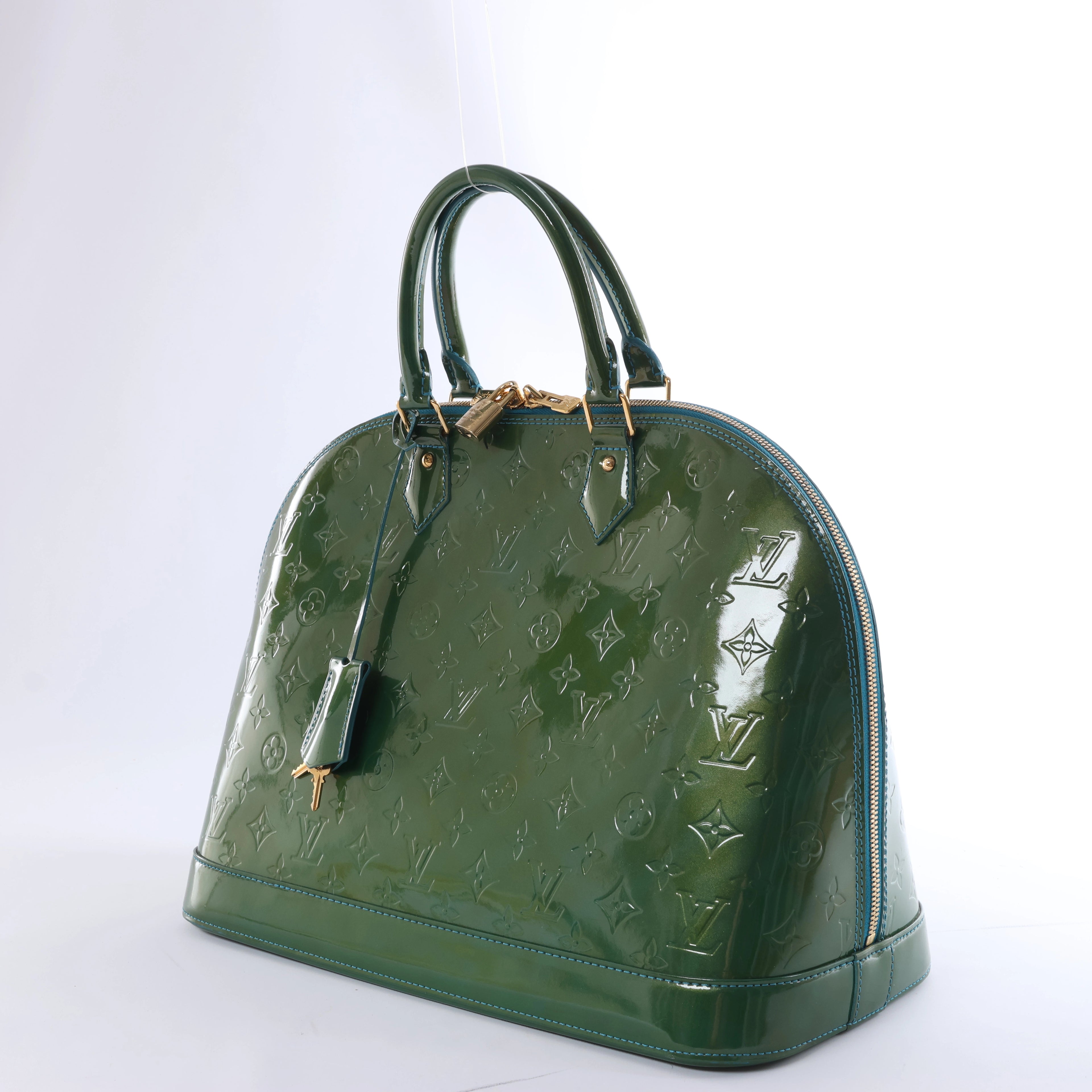 Bolso Louis Vuitton Monogram Vernis Alma BB en verde M90302