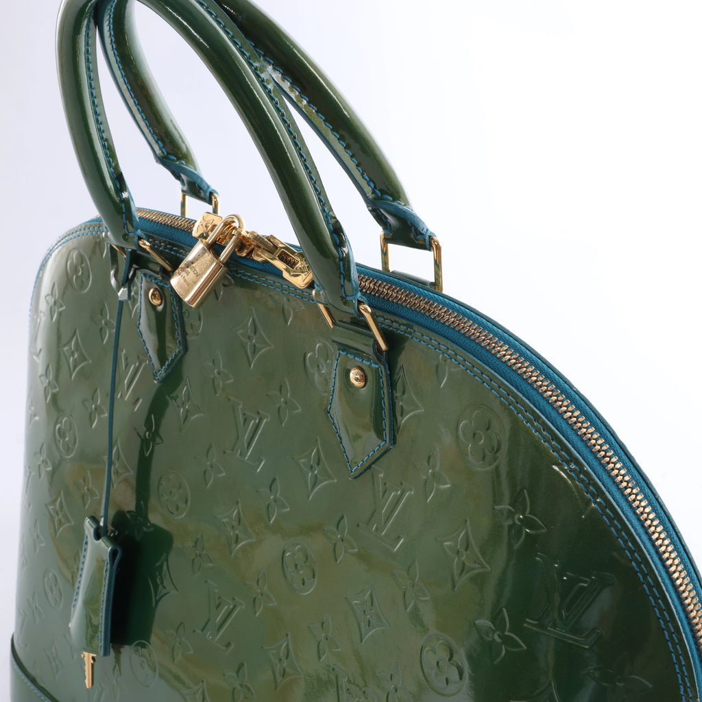 Bolso Louis Vuitton Monogram Vernis Alma BB en verde M90302