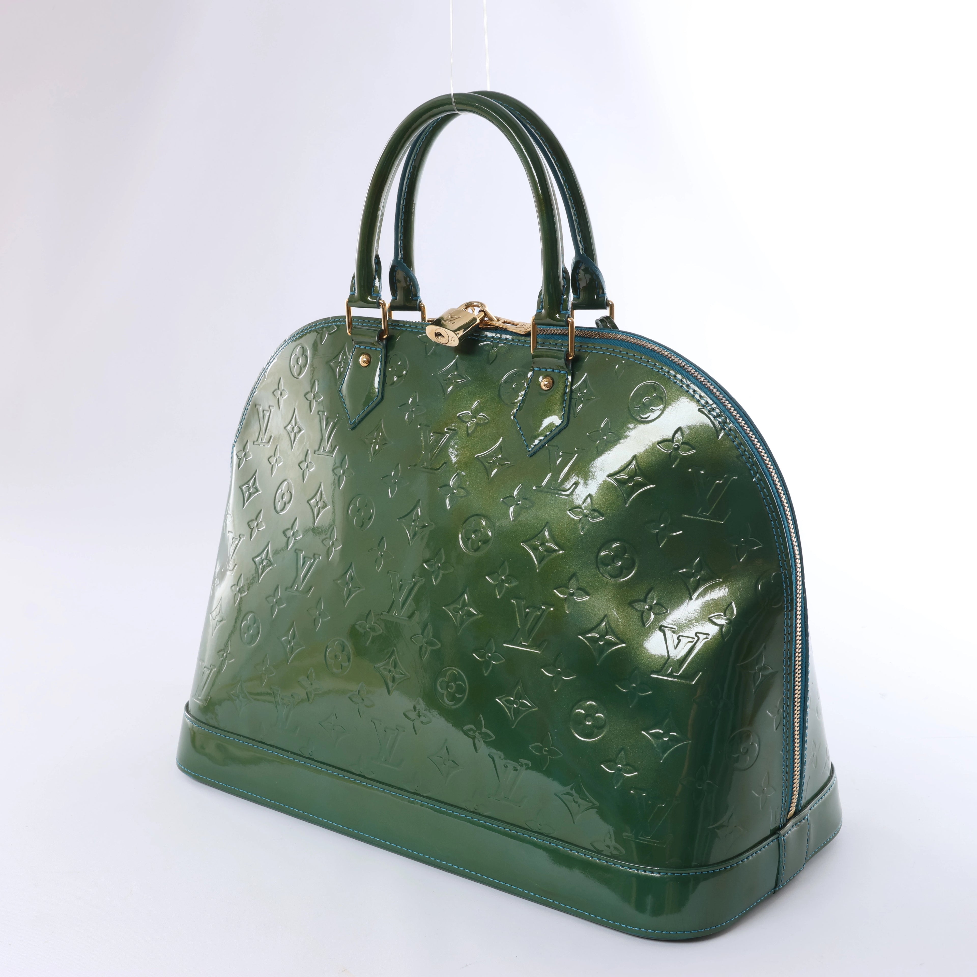 Bolso Louis Vuitton Monogram Vernis Alma BB en verde M90302