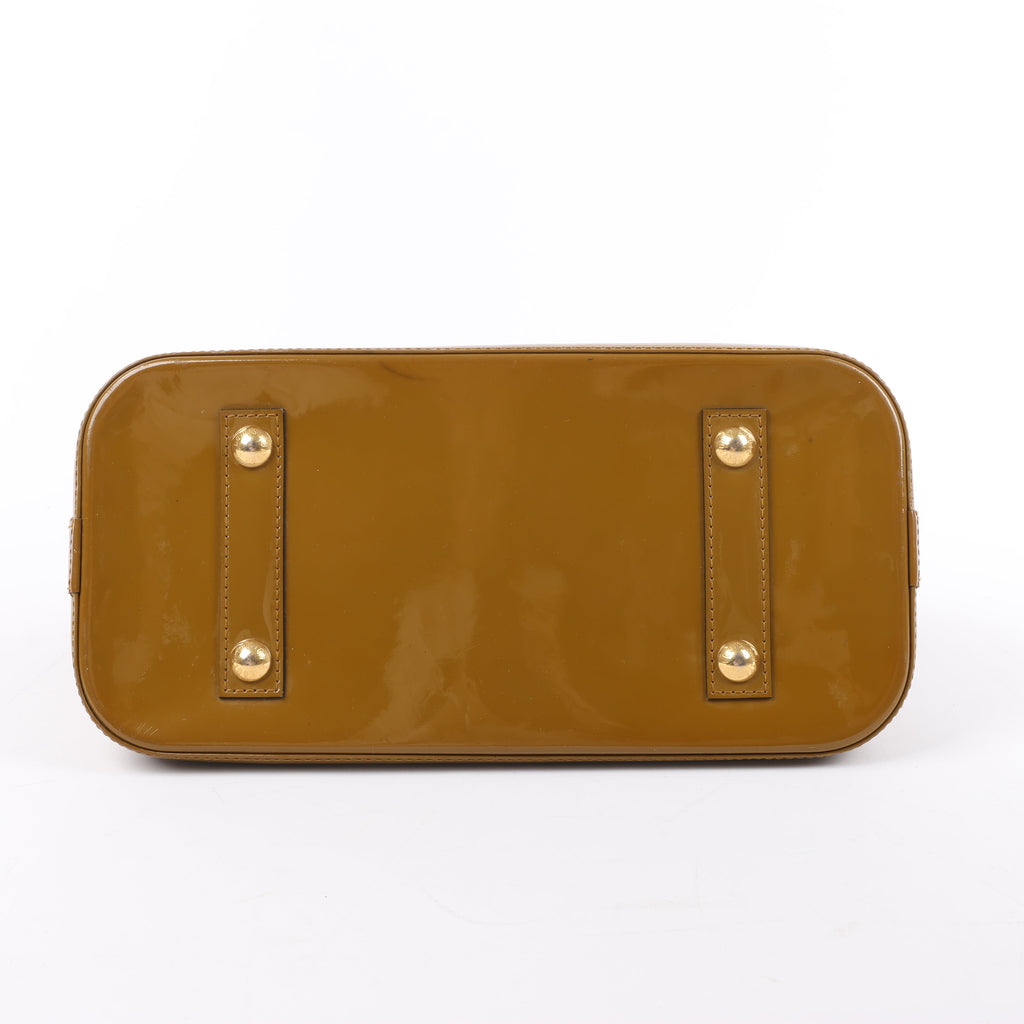 Louis Vuitton Vernis Alma Handbag in Olive M91582
