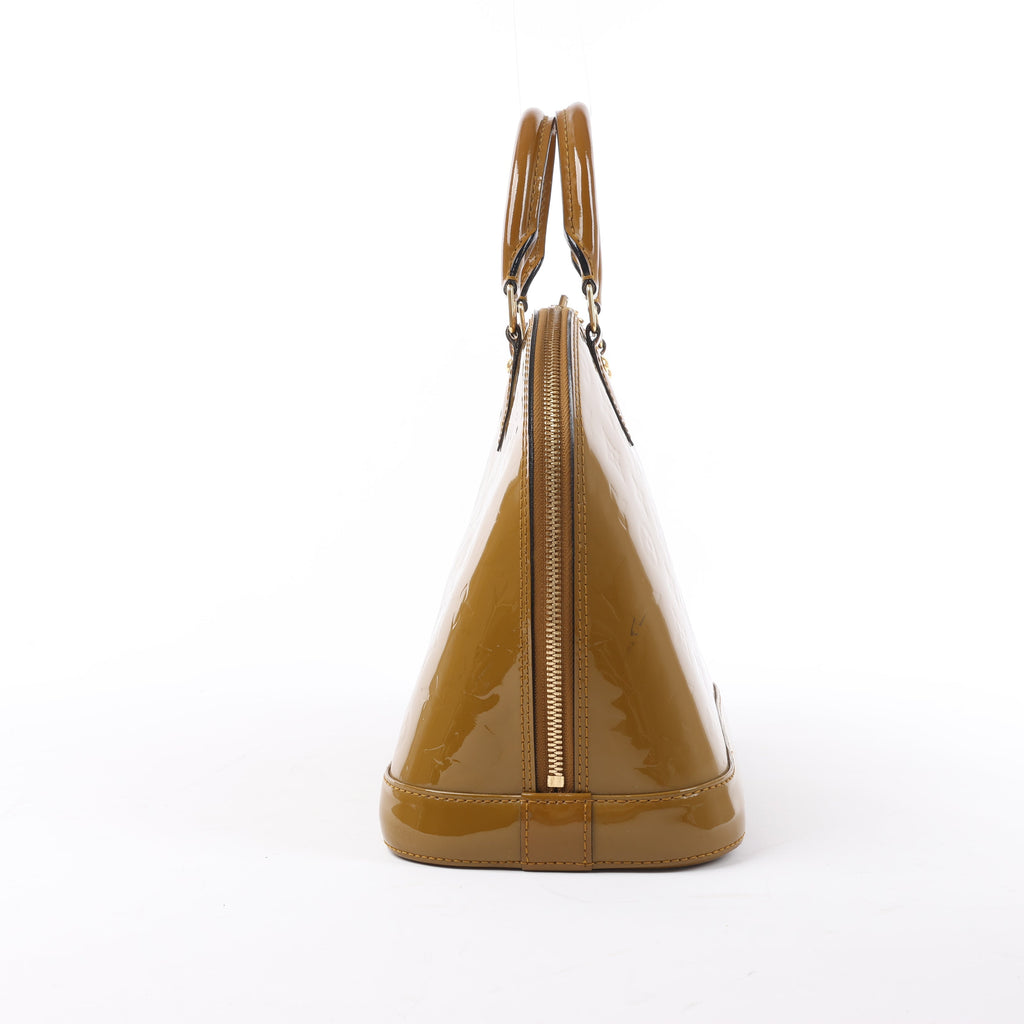 Louis Vuitton Vernis Alma Handbag in Olive M91582
