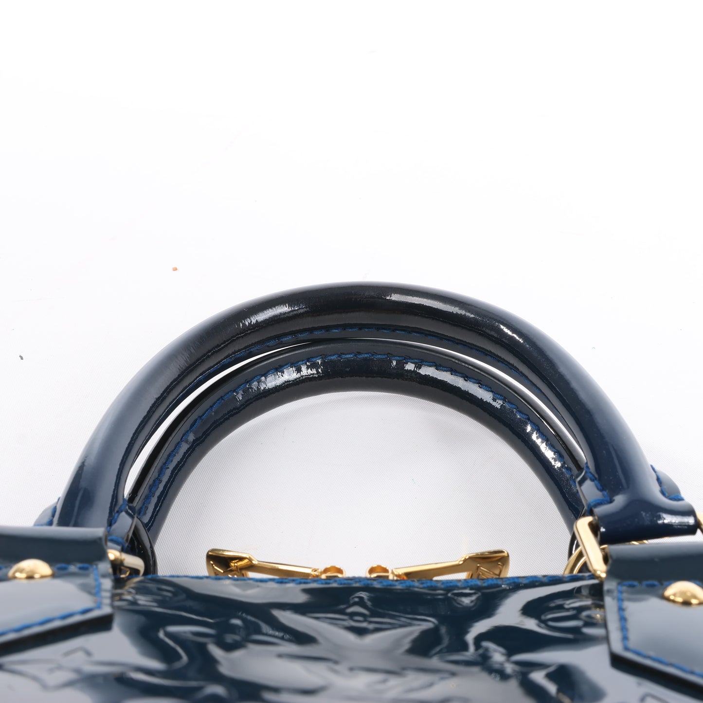 LOUIS VUITTON Vernis Alma PM Handbag in Navy Blue M90053