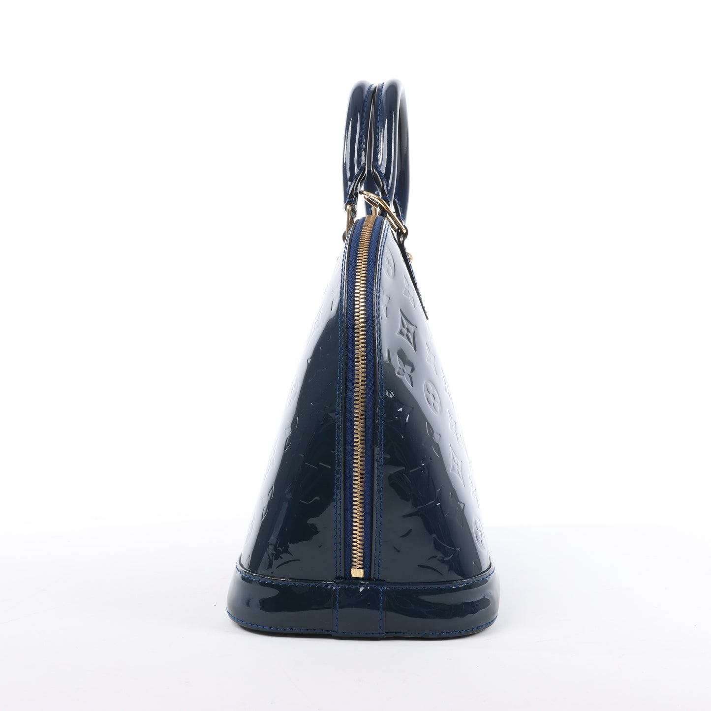 LOUIS VUITTON Vernis Alma PM Handbag in Navy Blue M90053