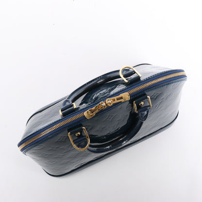LOUIS VUITTON Vernis Alma PM Handbag in Navy Blue M90053