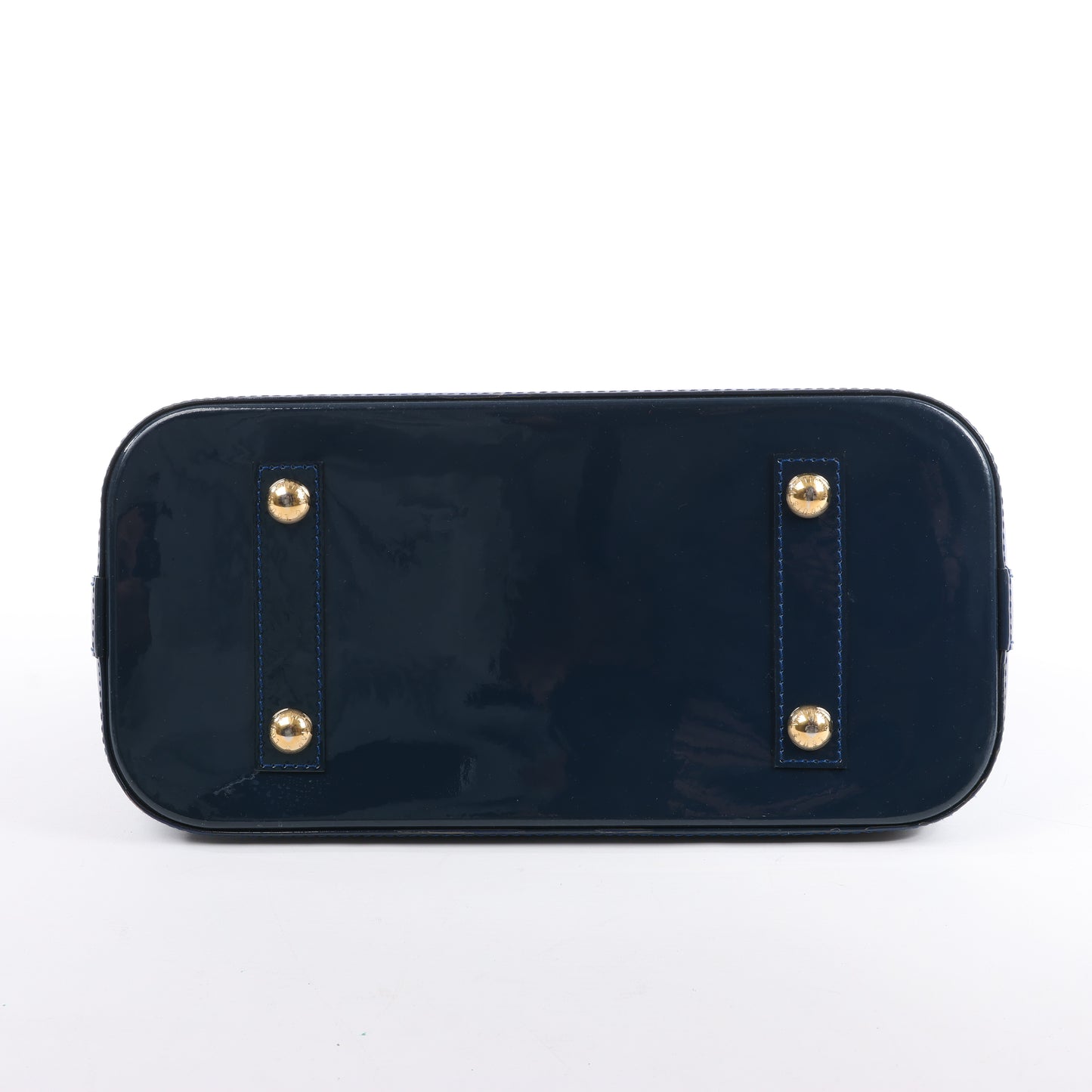 LOUIS VUITTON Vernis Alma PM Handbag in Navy Blue M90053