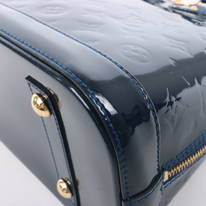 LOUIS VUITTON Vernis Alma PM Handbag in Navy Blue M90053