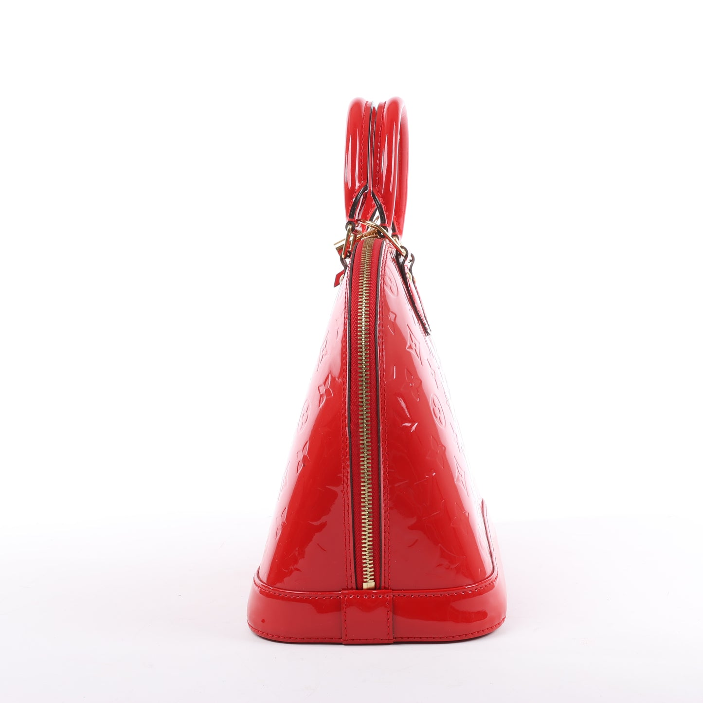 LOUIS VUITTON Vernis Alma PM Handbag in Red M90096