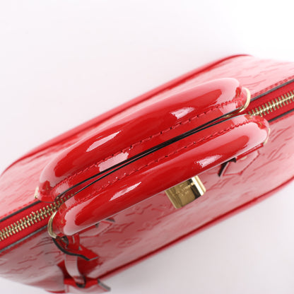 LOUIS VUITTON Vernis Alma PM Handbag in Red M90096