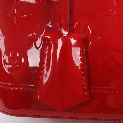 LOUIS VUITTON Vernis Alma PM Handbag in Red M90096