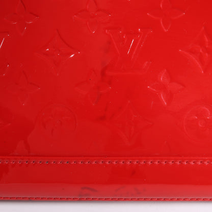 LOUIS VUITTON Vernis Alma PM Handbag in Red M90096
