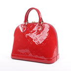 LOUIS VUITTON Vernis Alma PM Handbag in Red M91770