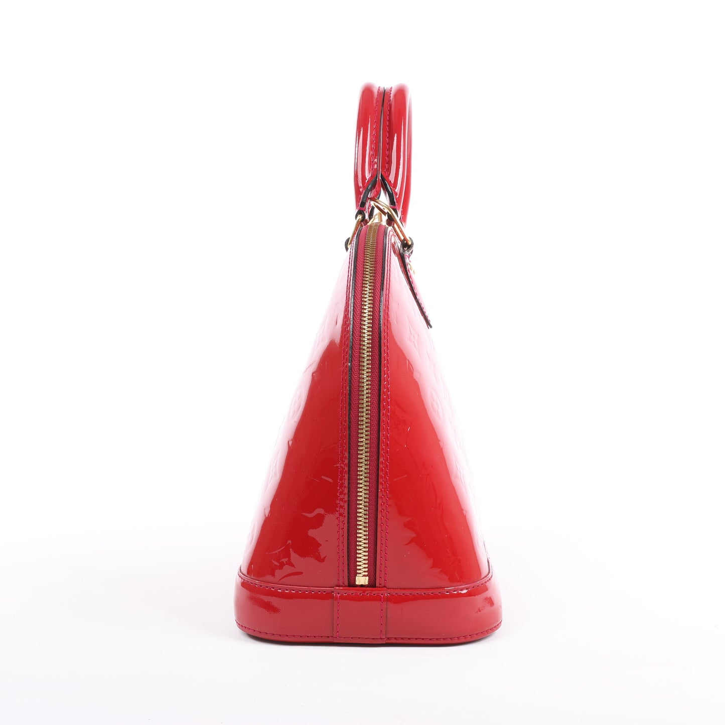 LOUIS VUITTON Vernis Alma PM Handbag in Red M91770