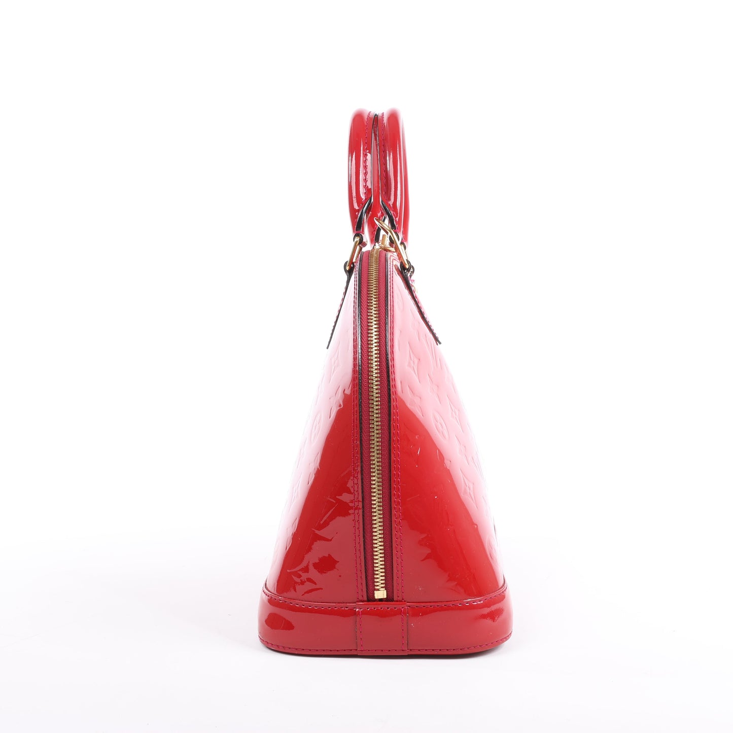 LOUIS VUITTON Vernis Alma PM Handbag in Red M91770