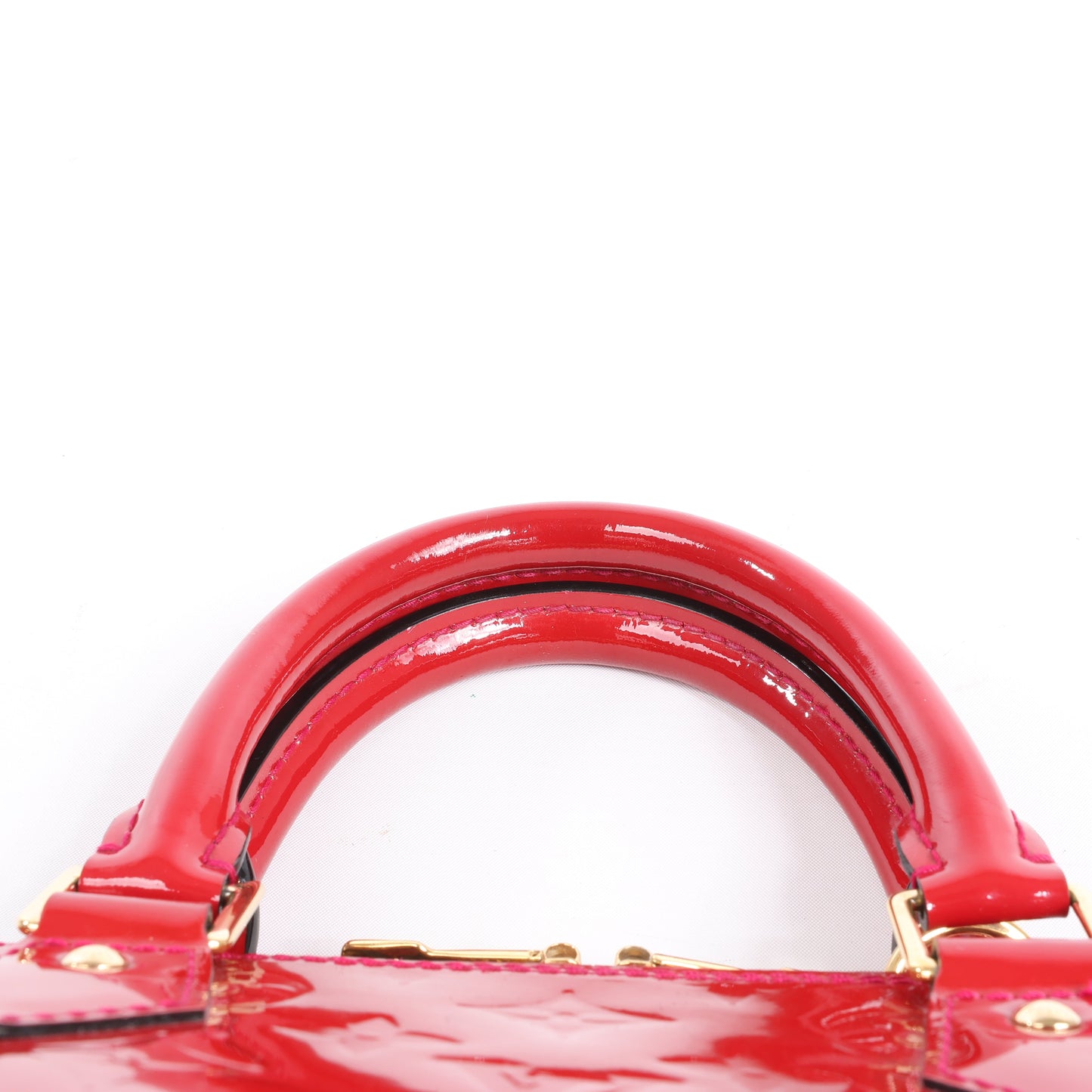 LOUIS VUITTON Vernis Alma PM Handbag in Red M91770