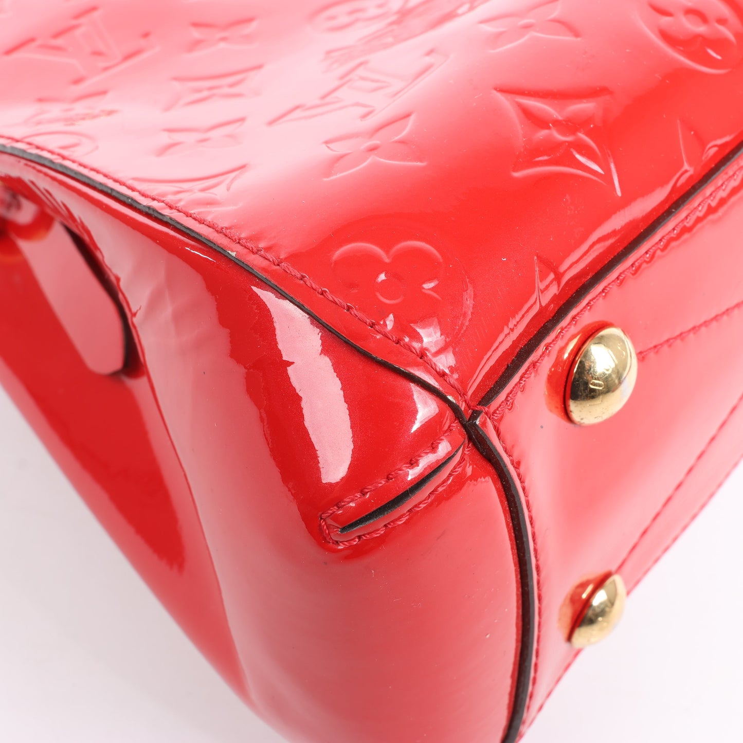 Louis Vuitton Vernis Montaigne BB Handbag in Red M50170