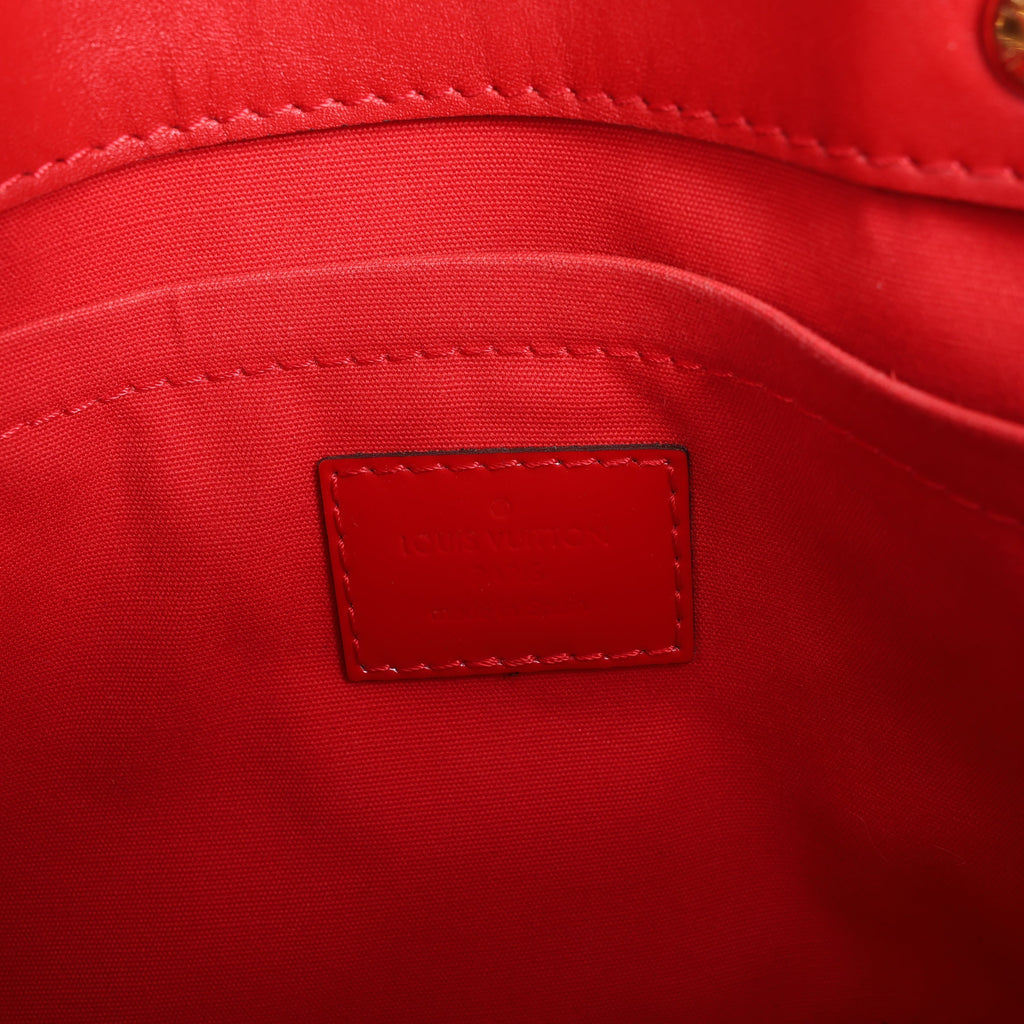Louis Vuitton Vernis Montaigne BB Handbag in Red M50170